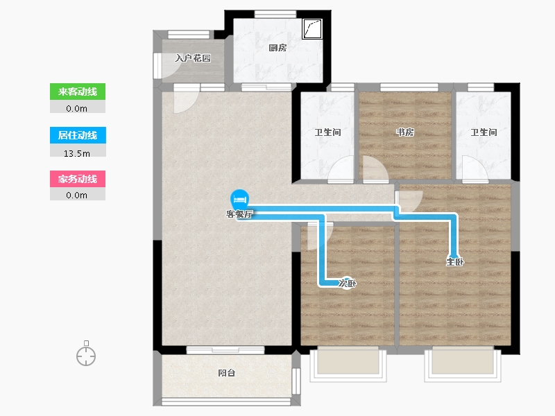 陕西省-西安市-华润未来城市-92.35-户型库-动静线