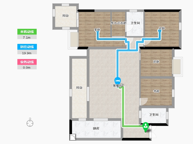 四川省-成都市-融创观玺台-121.57-户型库-动静线