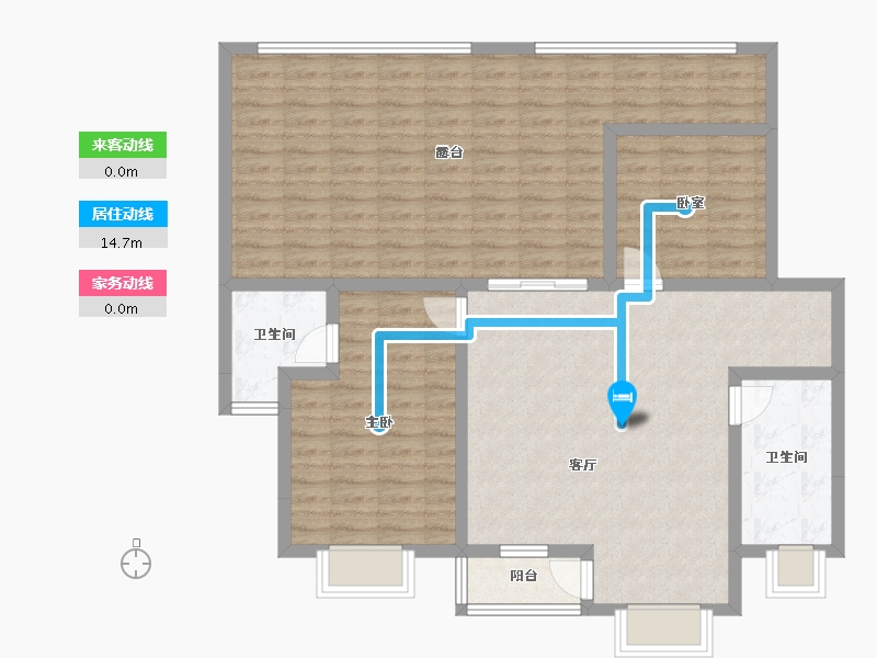 贵州省-遵义市-方圆学府壹号-111.22-户型库-动静线