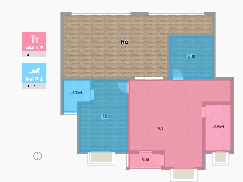 贵州省-遵义市-方圆学府壹号-111.22-户型库-动静分区