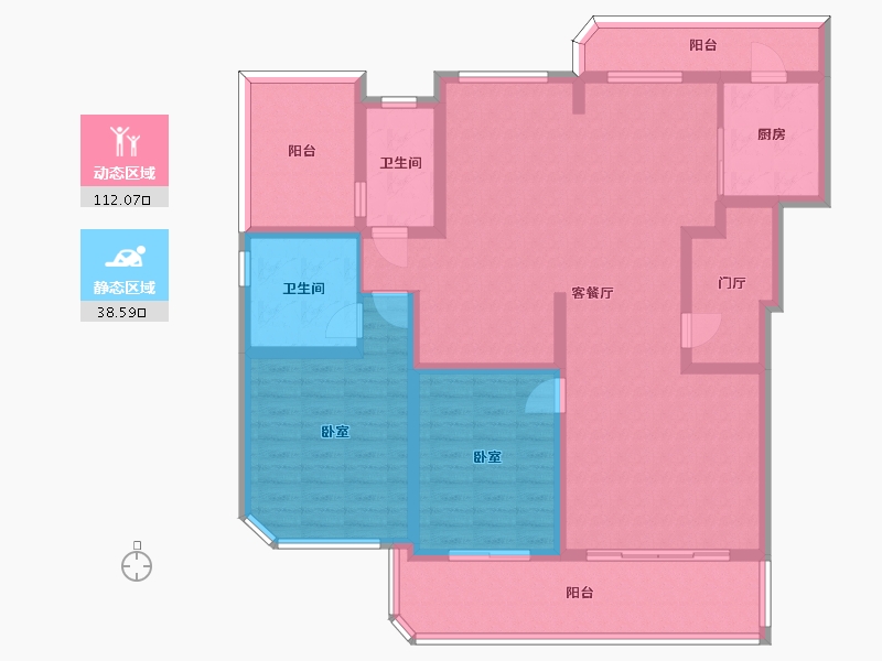 四川省-成都市-德商御璟天骄-134.24-户型库-动静分区