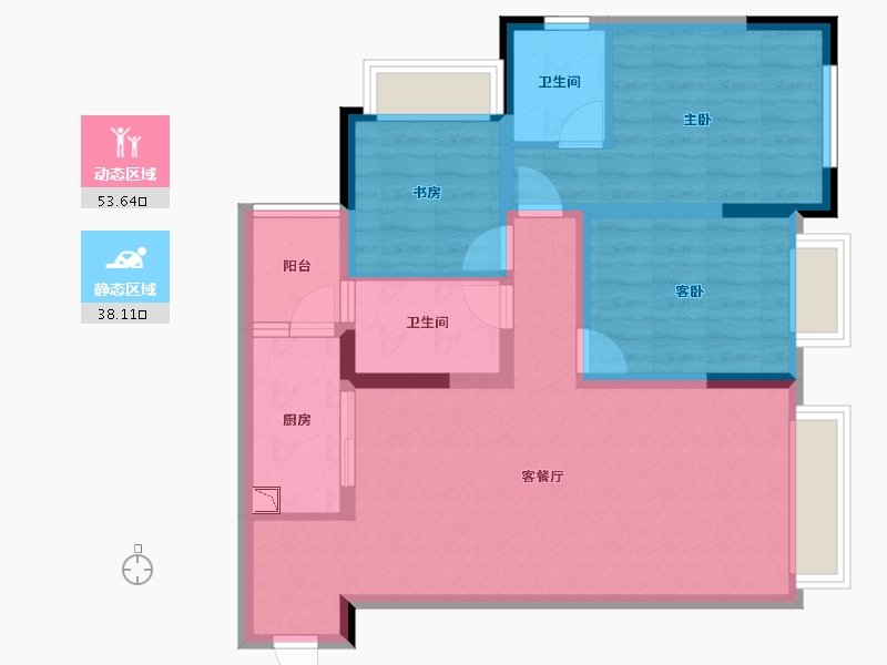 贵州省-遵义市-林达大院-81.09-户型库-动静分区