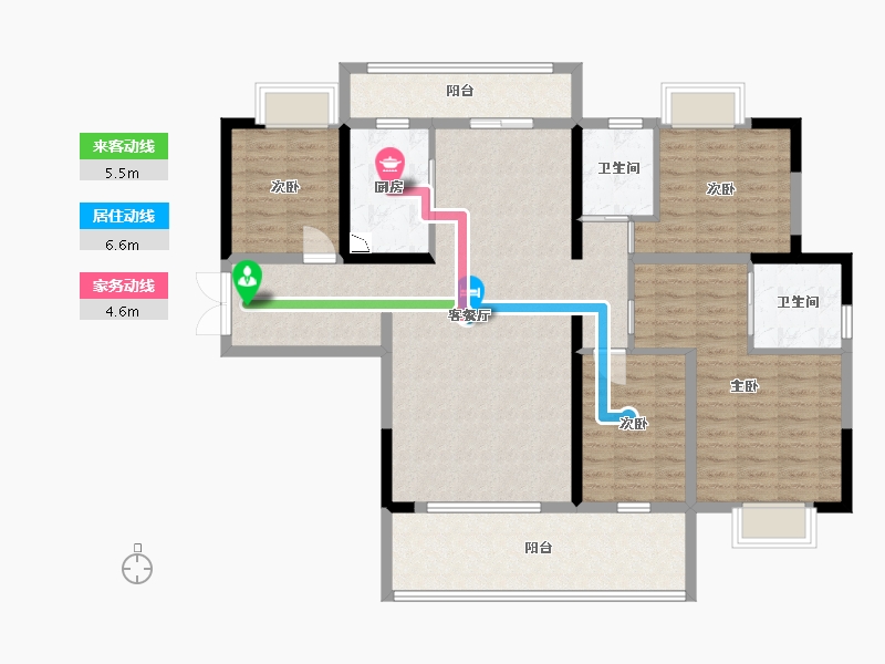 贵州省-贵阳市-首钢贵州之光-123.29-户型库-动静线