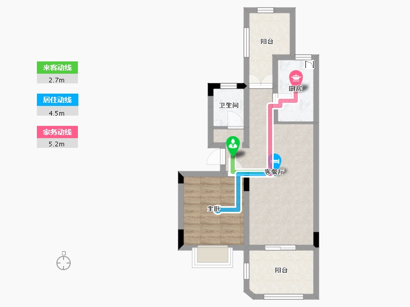 四川省-巴中市-普达阳光-55.05-户型库-动静线