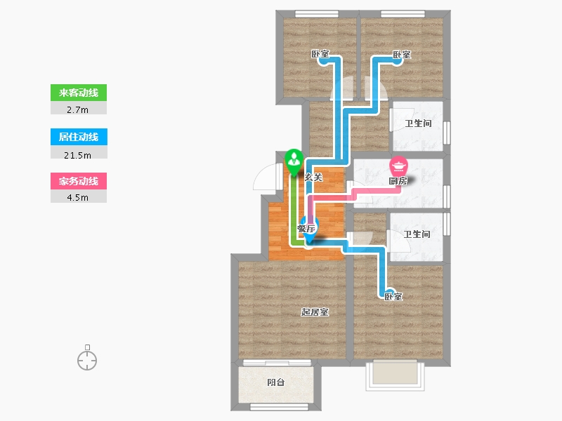 天津-undefined-隽悦府-68.42-户型库-动静线