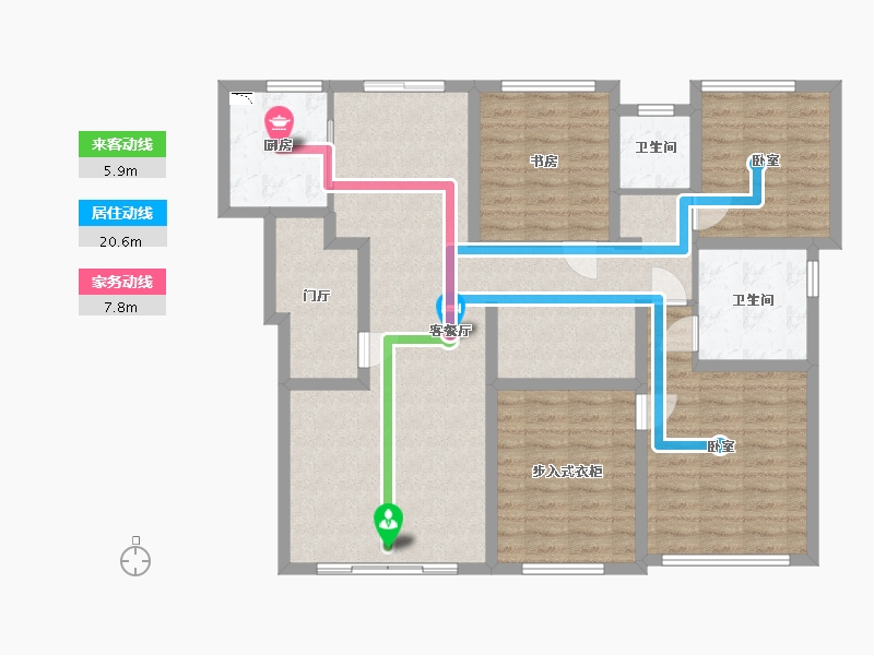 四川省-成都市-德商御璟天骄-115.99-户型库-动静线