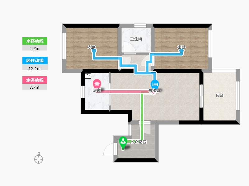 四川省-巴中市-普达阳光-58.77-户型库-动静线