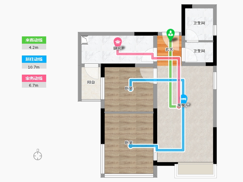 四川省-成都市-泛悦城市广场-51.13-户型库-动静线