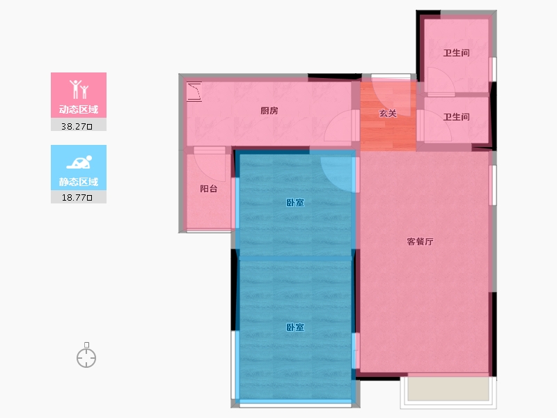 四川省-成都市-泛悦城市广场-51.13-户型库-动静分区