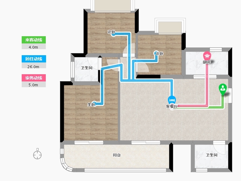 贵州省-遵义市-彩阳澜柏湾-81.59-户型库-动静线