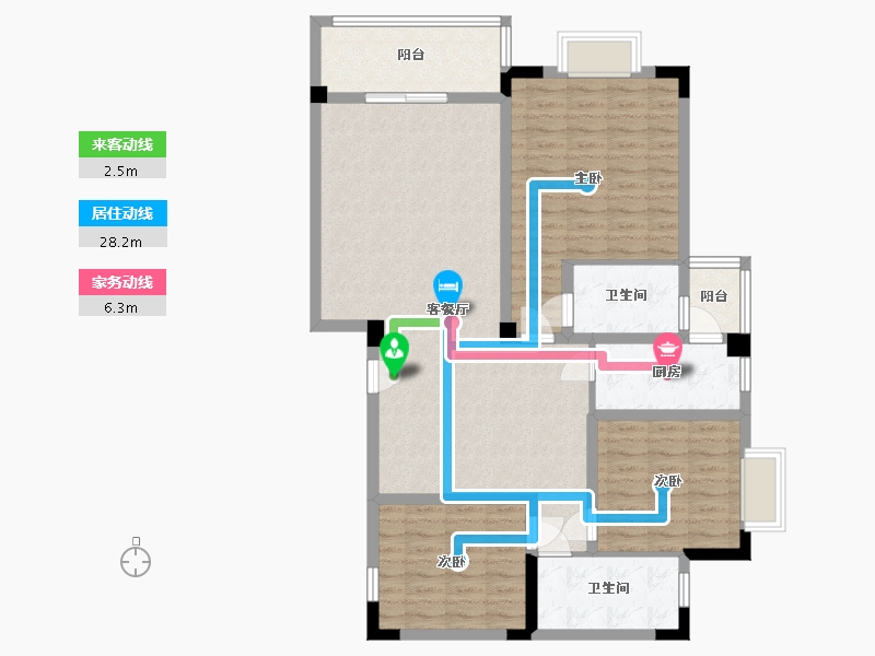 贵州省-贵阳市-息烽1号-108.24-户型库-动静线