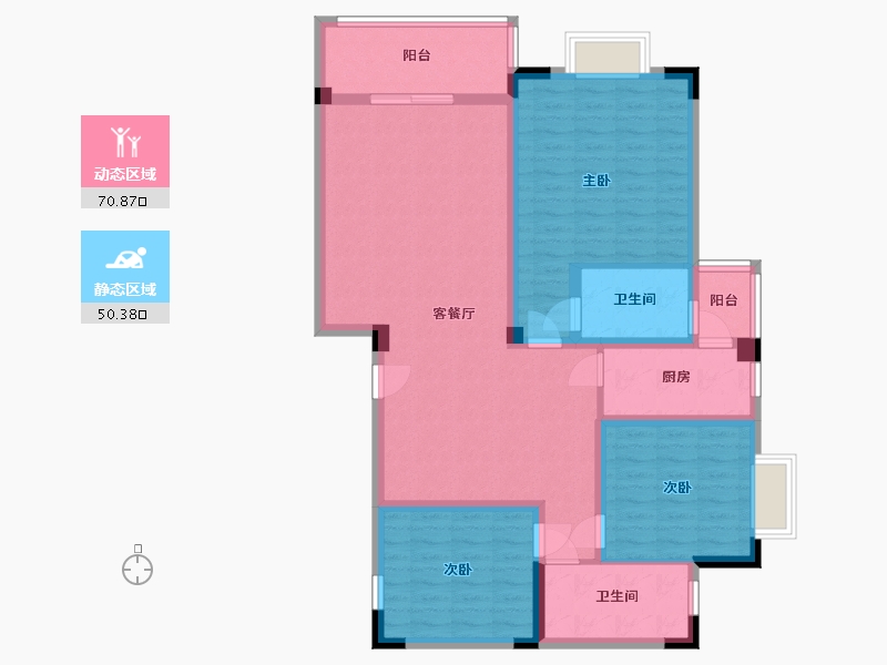 贵州省-贵阳市-息烽1号-108.24-户型库-动静分区