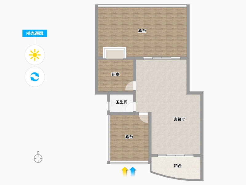 贵州省-遵义市-方圆学府壹号-104.51-户型库-采光通风