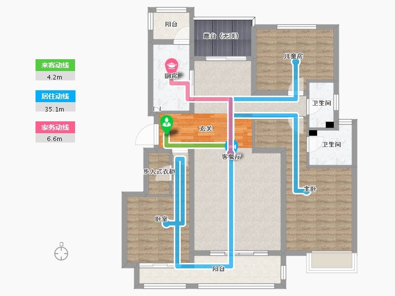 河北省-石家庄市-金悦府-113.59-户型库-动静线