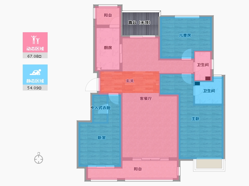 河北省-石家庄市-金悦府-113.59-户型库-动静分区