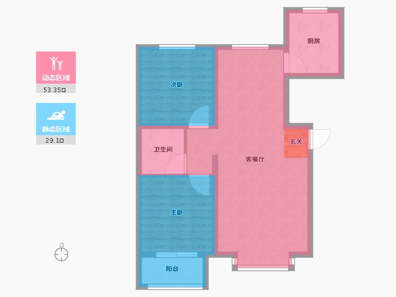 河北省-石家庄市-紫竹锦江-74.00-户型库-动静分区