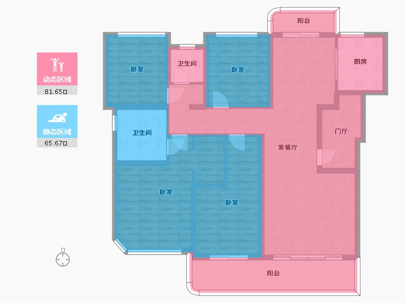 四川省-成都市-德商御璟天骄-131.16-户型库-动静分区