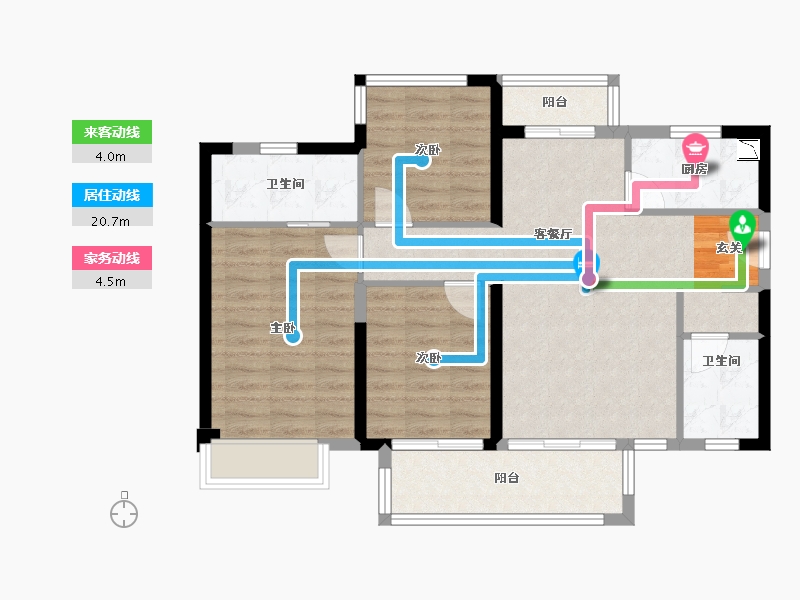 四川省-成都市-青白江万达-82.40-户型库-动静线