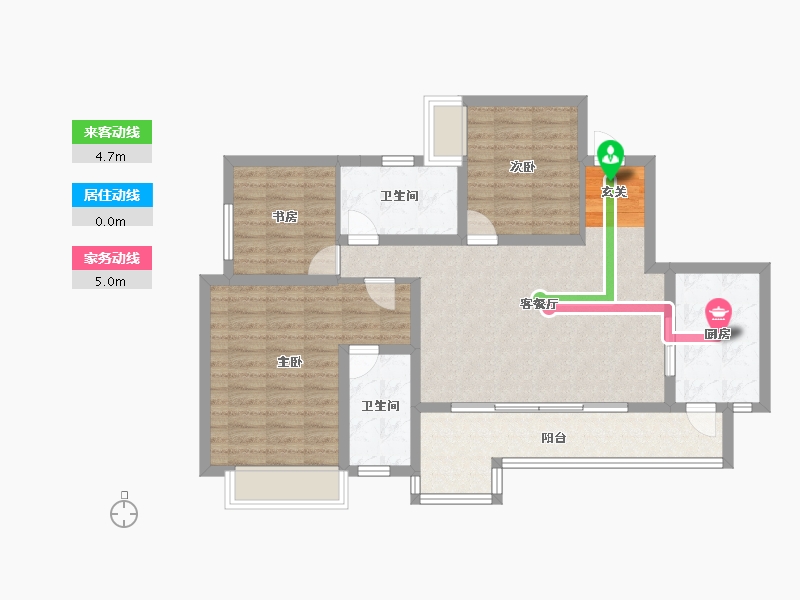 四川省-成都市-蓝光长岛城-92.32-户型库-动静线