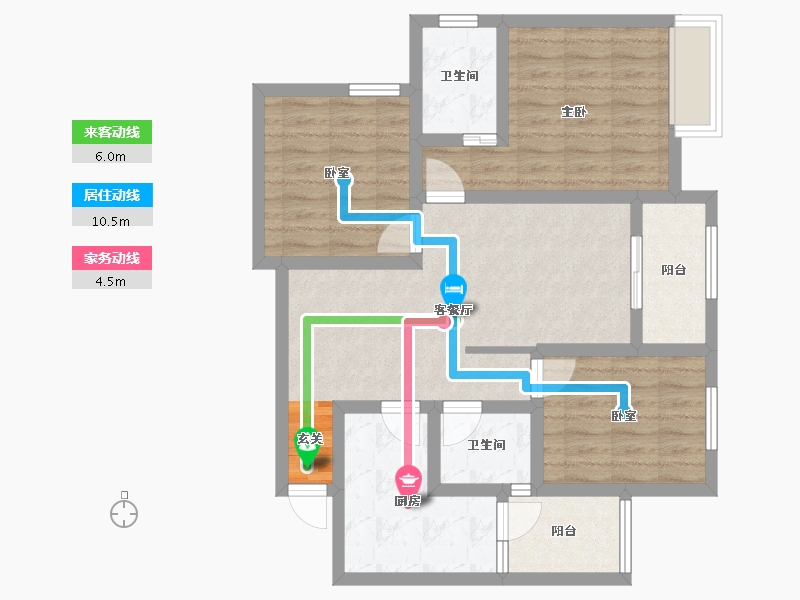 贵州省-毕节市-金凤大厦-78.53-户型库-动静线