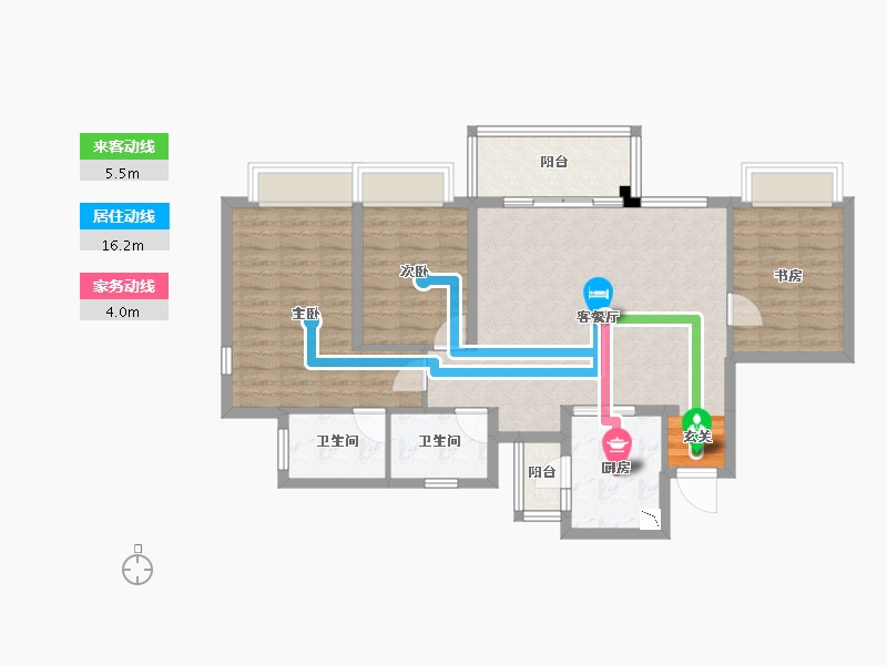 四川省-成都市-蓝光未来-92.24-户型库-动静线