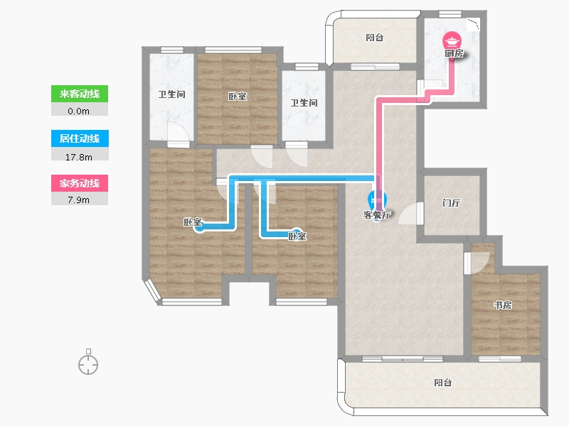 四川省-成都市-德商御璟天骄-118.55-户型库-动静线