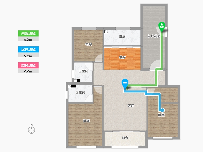 河北省-石家庄市-春熙雅园-117.54-户型库-动静线