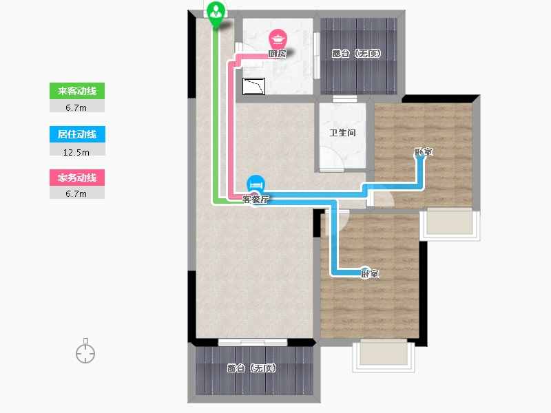 贵州省-安顺市-金星天下城-79.35-户型库-动静线