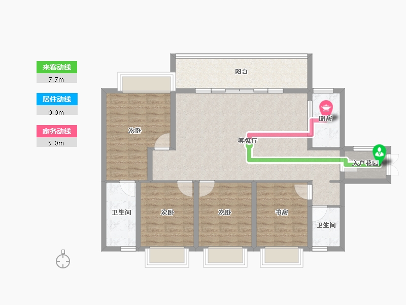 贵州省-铜仁市-阳光城·丽景湾-106.11-户型库-动静线