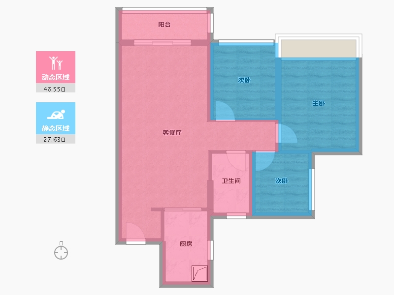 广东省-深圳市-吉祥悦府-65.53-户型库-动静分区