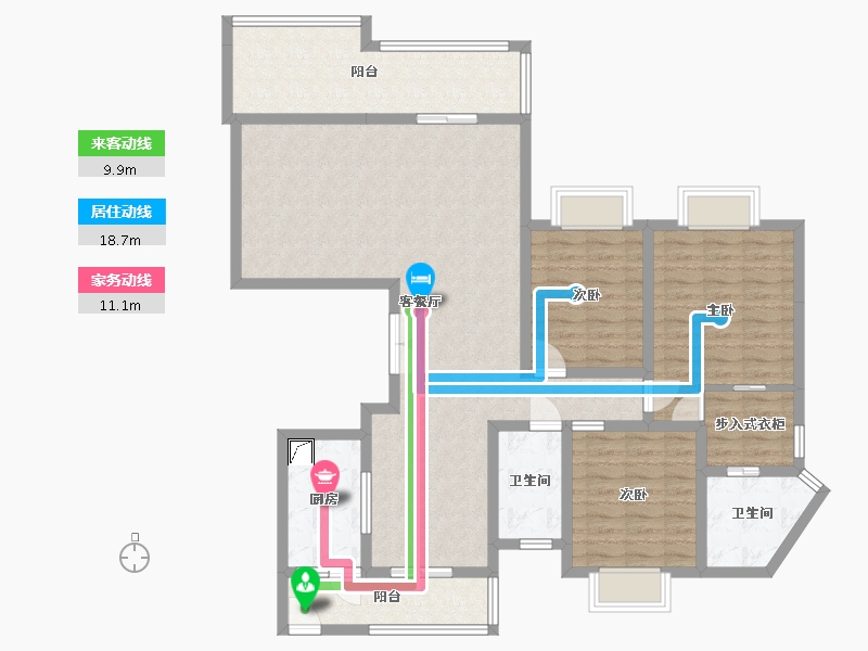 贵州省-贵阳市-乐湾国际城-123.42-户型库-动静线