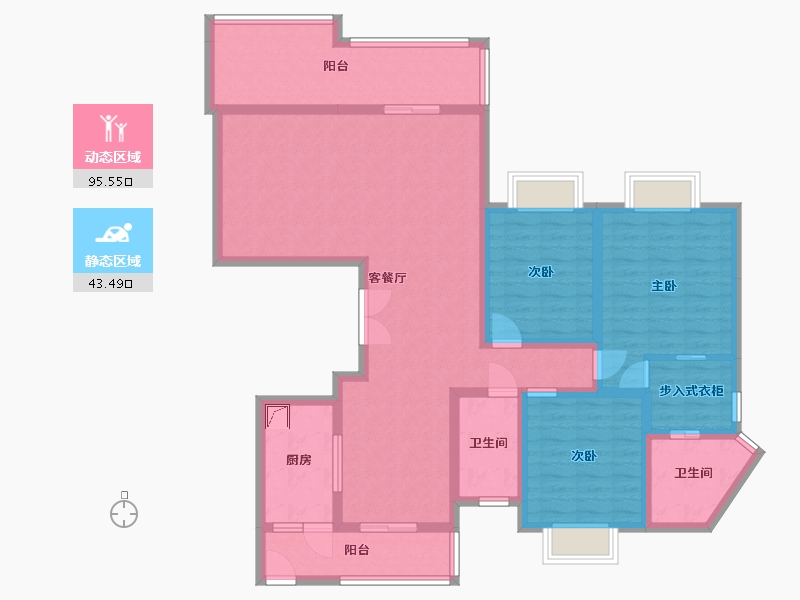 贵州省-贵阳市-乐湾国际城-123.42-户型库-动静分区