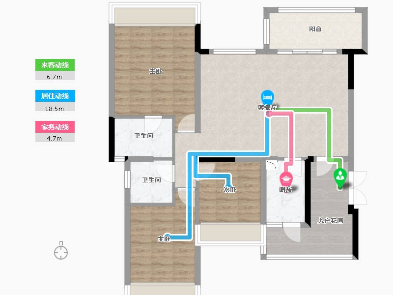 四川省-成都市-恒大银海湖-98.17-户型库-动静线