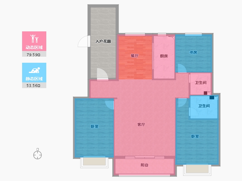 河北省-石家庄市-春熙雅园-137.14-户型库-动静分区