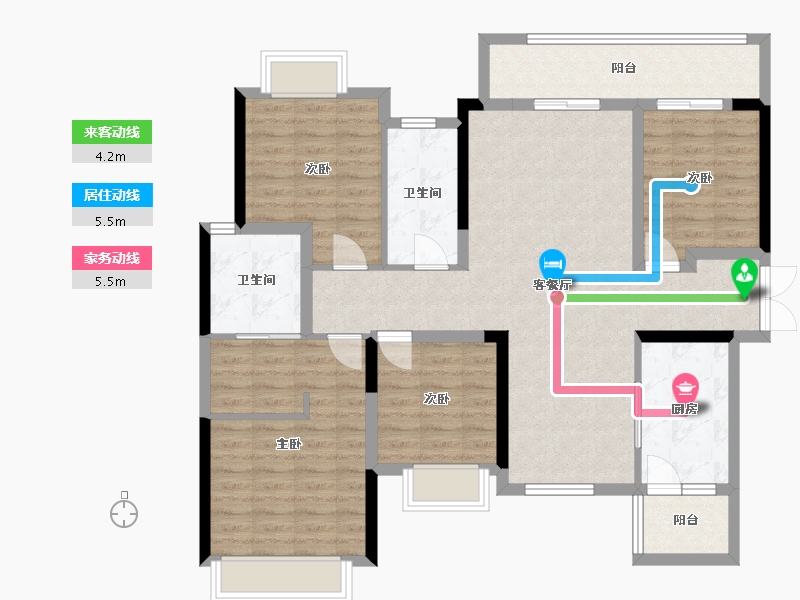 贵州省-贵阳市-融创玖境臺-112.00-户型库-动静线