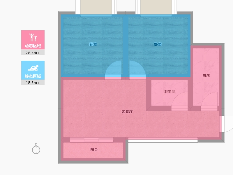 贵州省-安顺市-金星天下城-40.45-户型库-动静分区