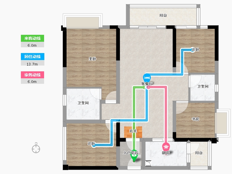 四川省-成都市-润扬观澜鹭岛-102.27-户型库-动静线