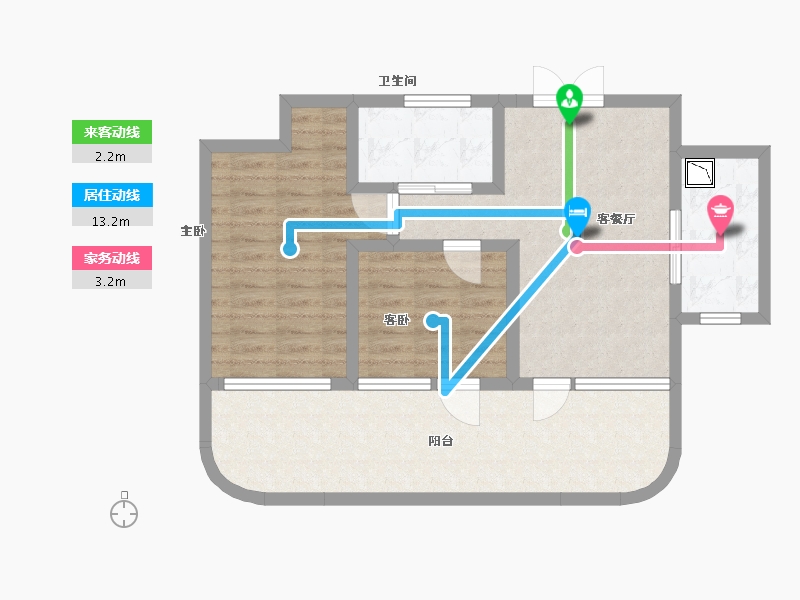 河北省-石家庄市-润江壹號-76.29-户型库-动静线