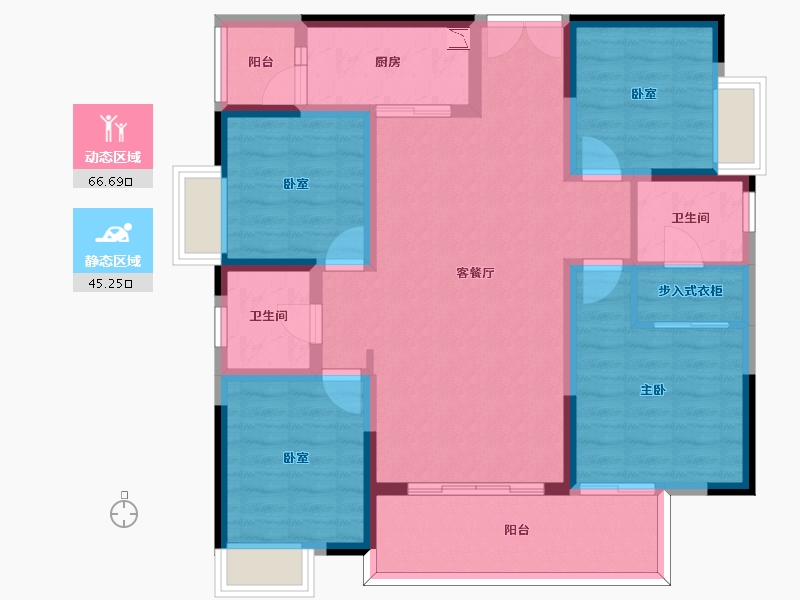 四川省-成都市-川发天府上城-99.39-户型库-动静分区