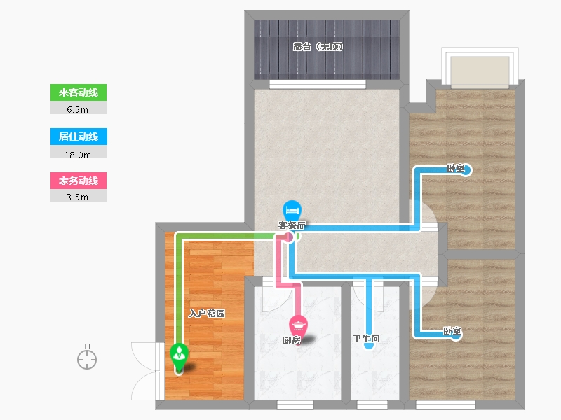 贵州省-安顺市-金星天下城-65.92-户型库-动静线