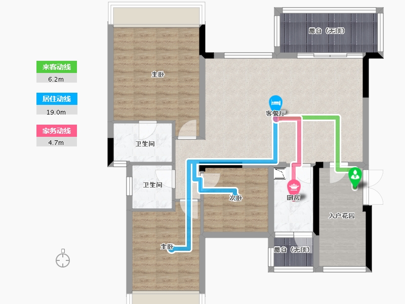 四川省-成都市-恒大银海湖-99.47-户型库-动静线