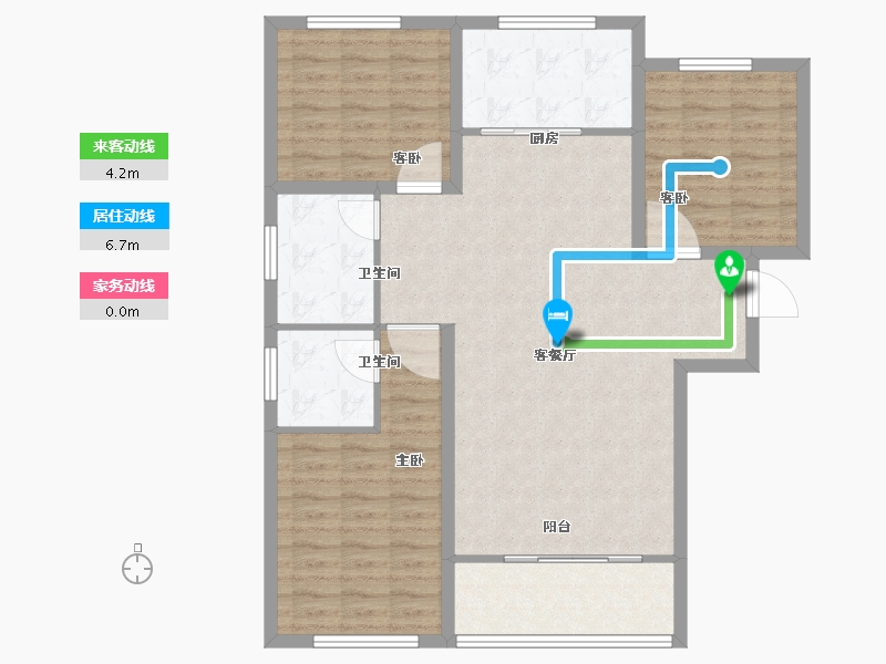 河北省-石家庄市-润江壹號-101.87-户型库-动静线