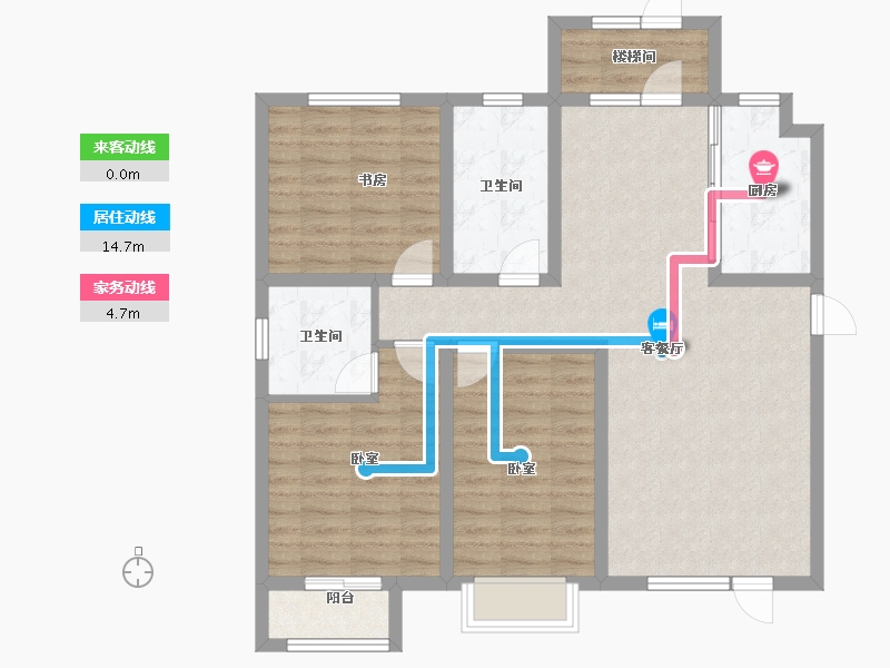 河北省-石家庄市-帝华鸿府-97.13-户型库-动静线