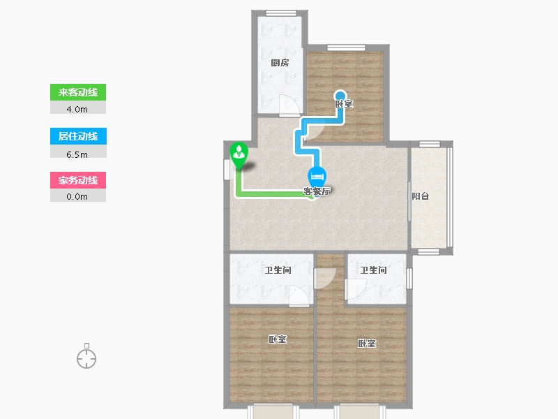 山西省-太原市-中国铁建·青秀嘉苑-102.99-户型库-动静线