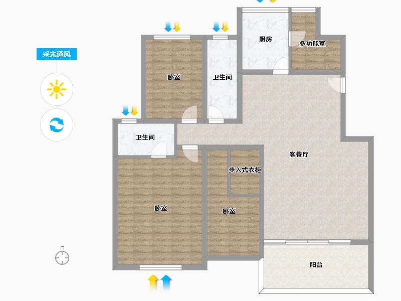 河北省-邢台市-博爵堡-130.01-户型库-采光通风