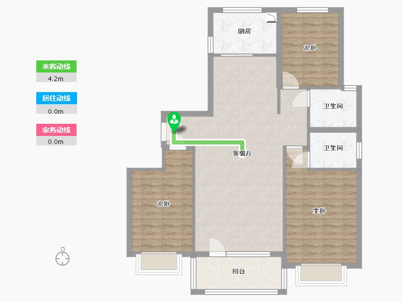 河北省-保定市-中景华庭C区-99.00-户型库-动静线