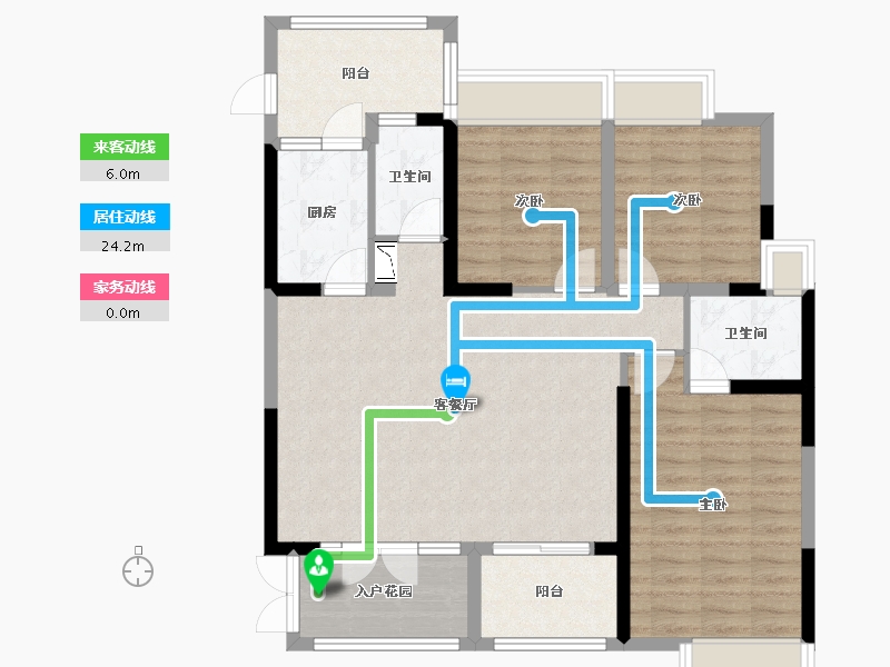 四川省-成都市-金沙宸宇公馆-96.76-户型库-动静线