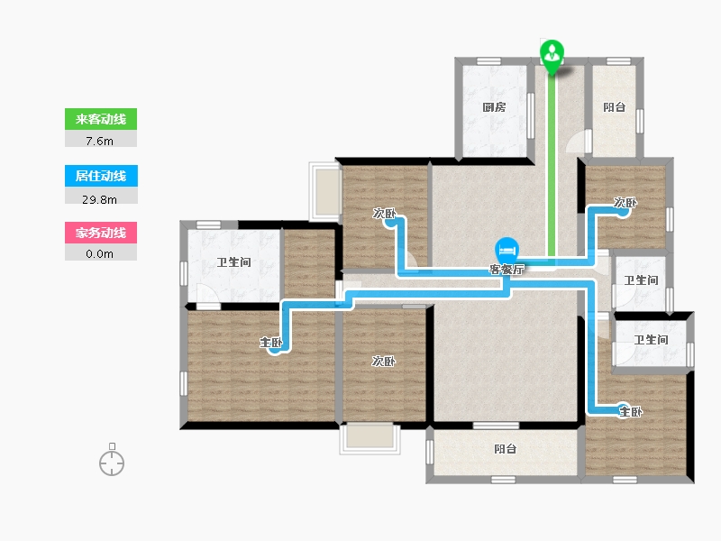 湖北省-黄冈市-蕲春府-148.60-户型库-动静线