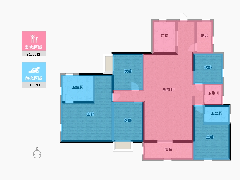 湖北省-黄冈市-蕲春府-148.60-户型库-动静分区