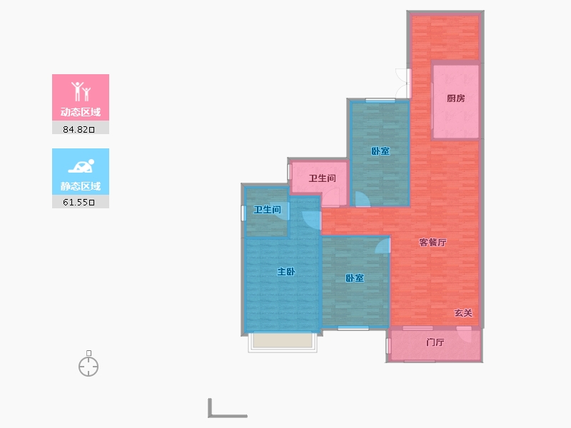 广西壮族自治区-柳州市-柳州联盟新城-134.20-户型库-动静分区